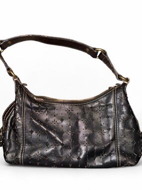 Bandolino Black Perforated Shoulder Bag